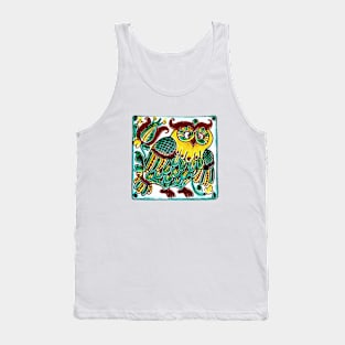 Owl painted decor Tank Top